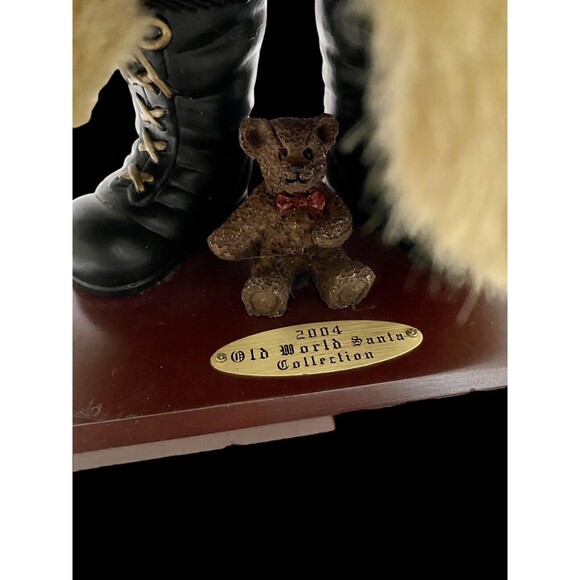 Santa Statue 18” Old World Santa Limited Edition Collection 2004 With Skies,Tree - Picture 5 of 15